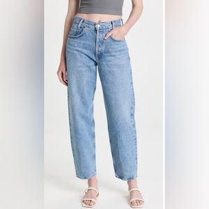 Brand new Agolde size 26 high rise tapered baggy jeans.